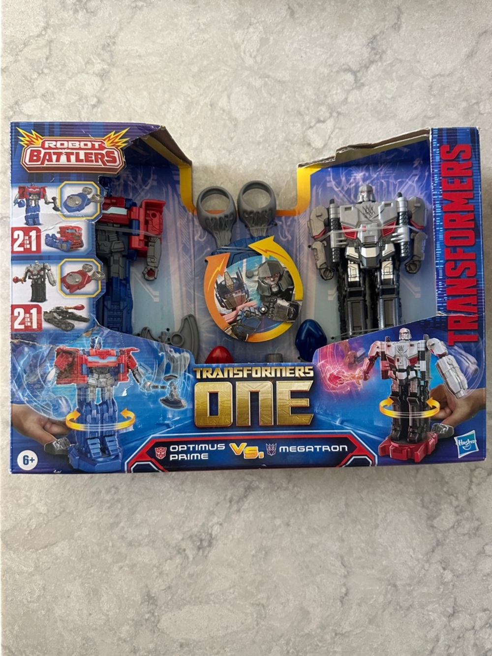 Red Blue Silver Transformers One Robot Battlers Set